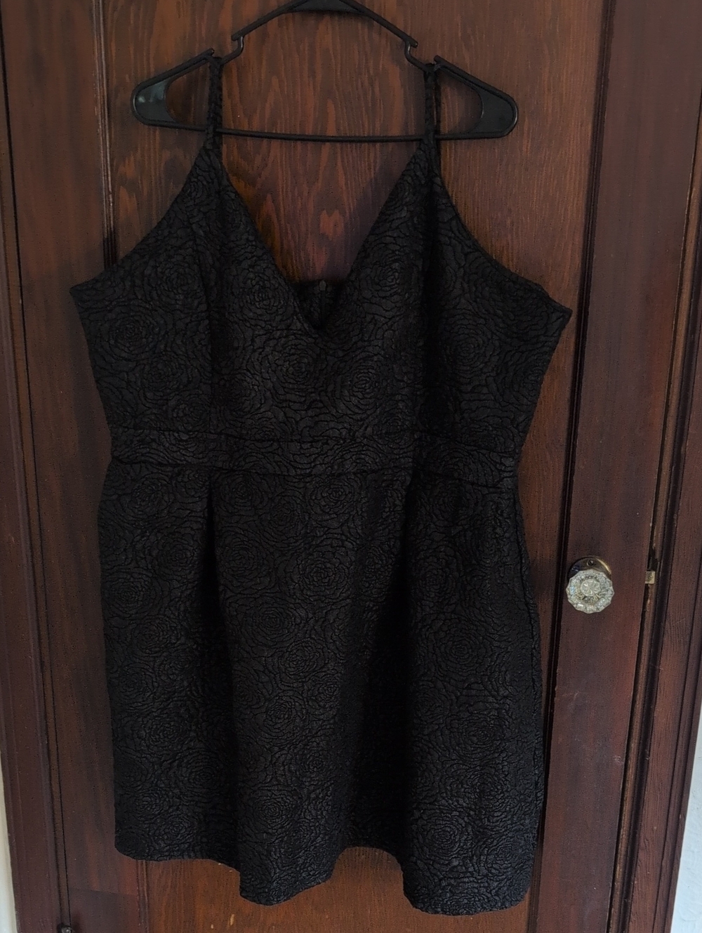 BloomChic Black Textured Cami Mini Dress